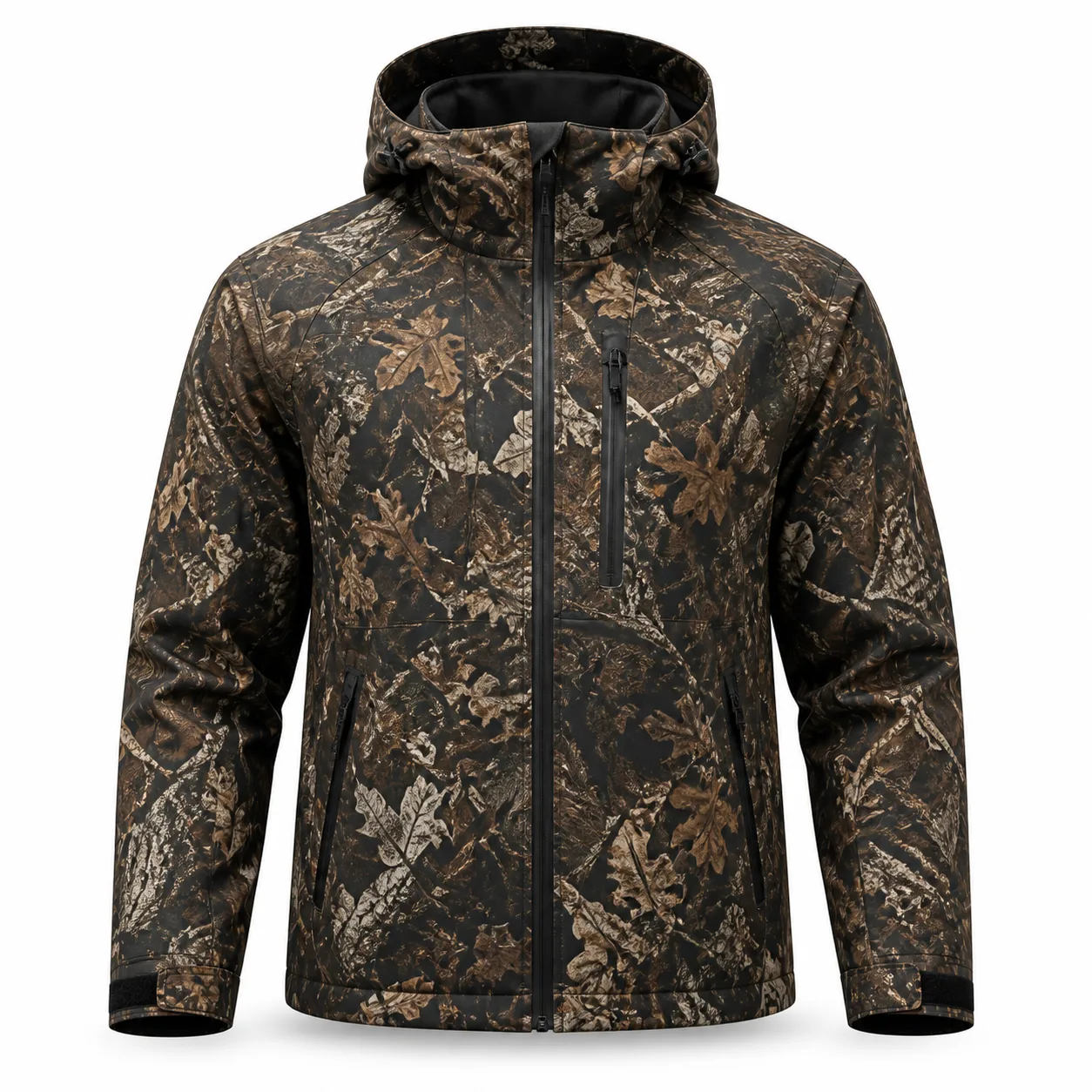 Customized camouflage hunting jacket preview